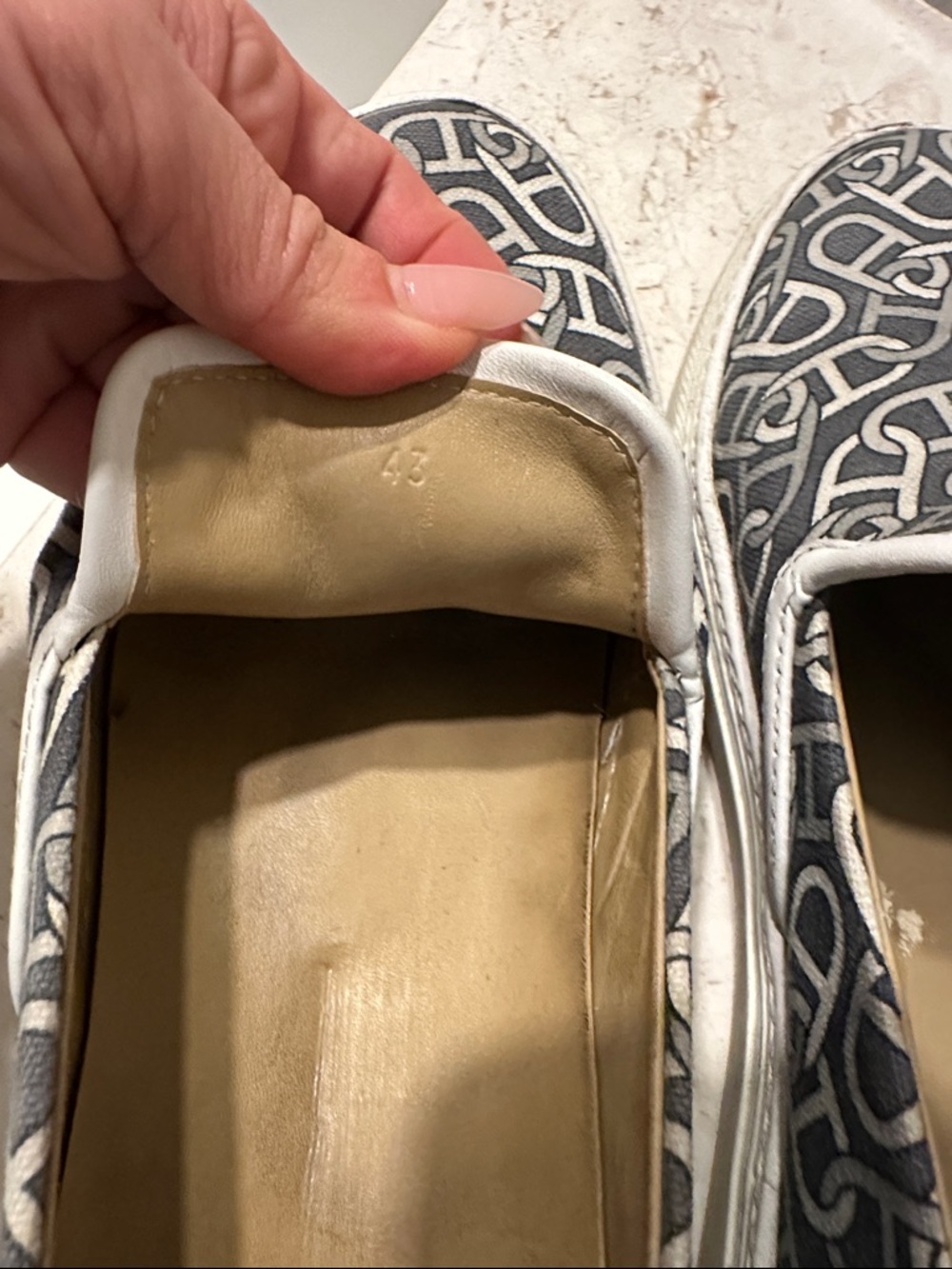 Hermès Chaîne d'Ancre canvas slip-on trainers - Picture 7 of 11